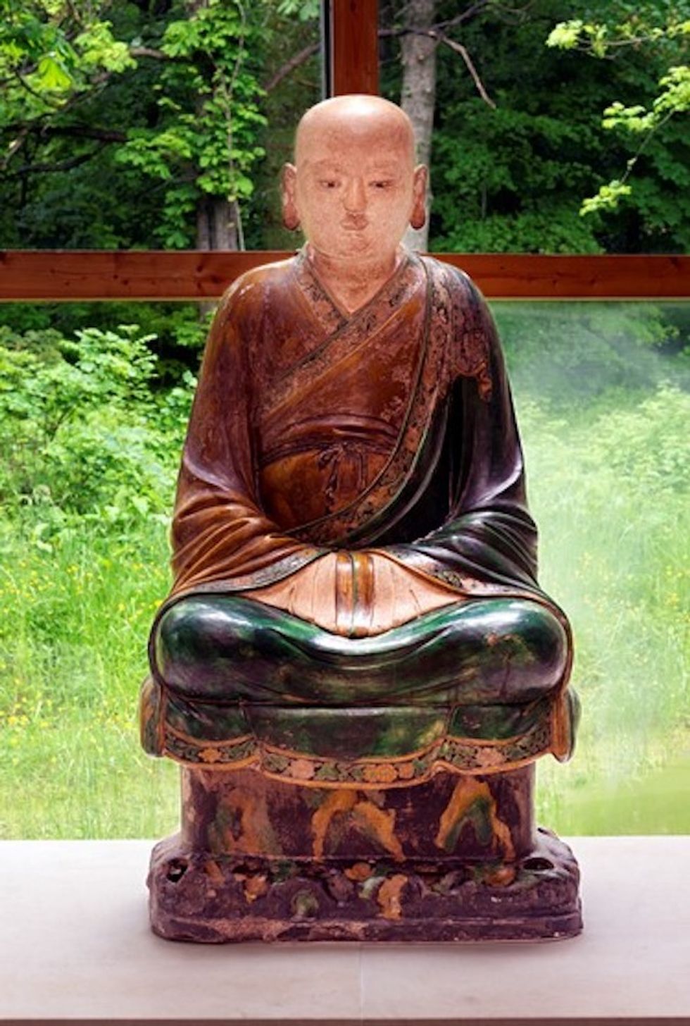 Figure of a Luohan, Ming Dynasty, 1484, Burrell Collection