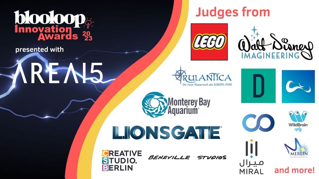 Final judges logos for 2023 blooloop innovation awards