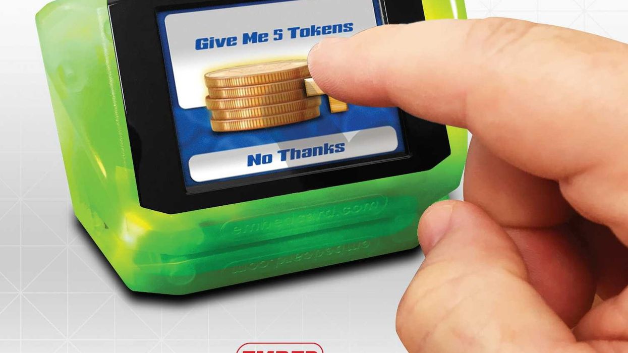 finger activates embed token request and debit card technology