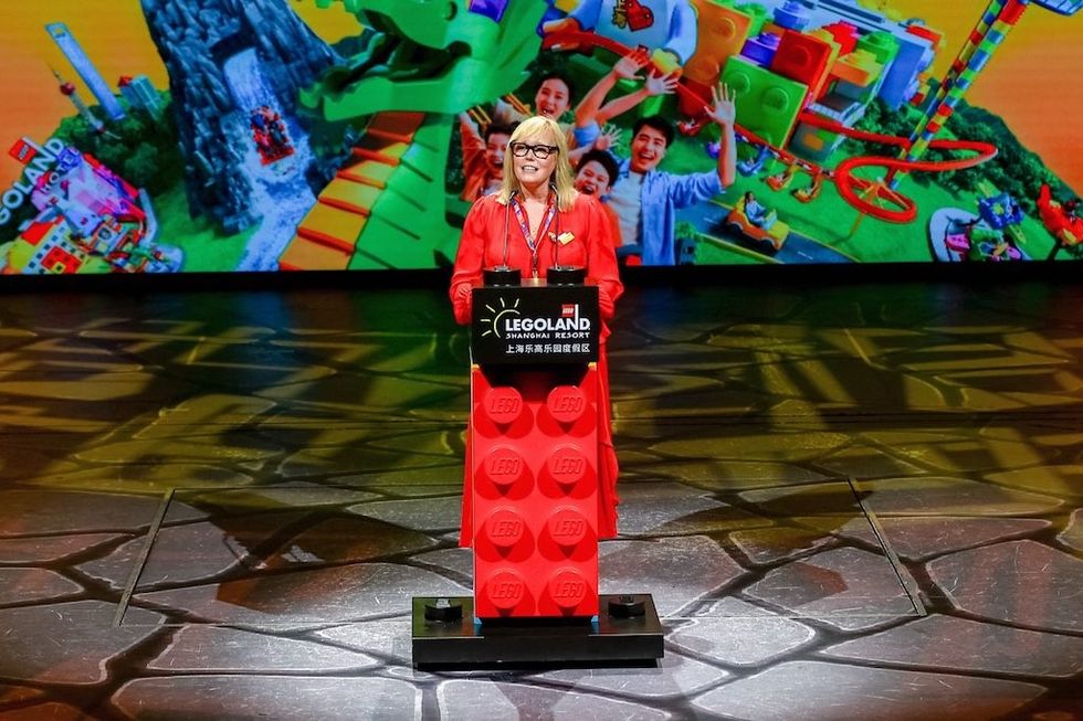 Fiona Eastwood Legoland Shanghai opening