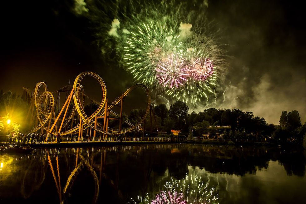Fireworks at Parc Asterix