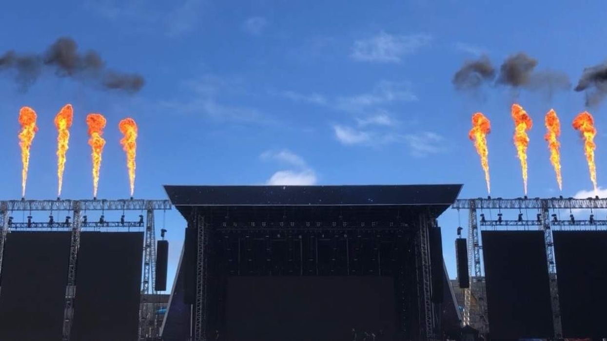 Flame systems testing in Ireland for Westlife European Tour
