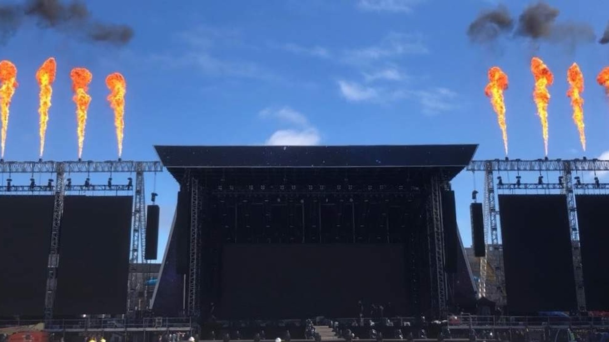 Flame_systems testing in Ireland for Westlife European Tour