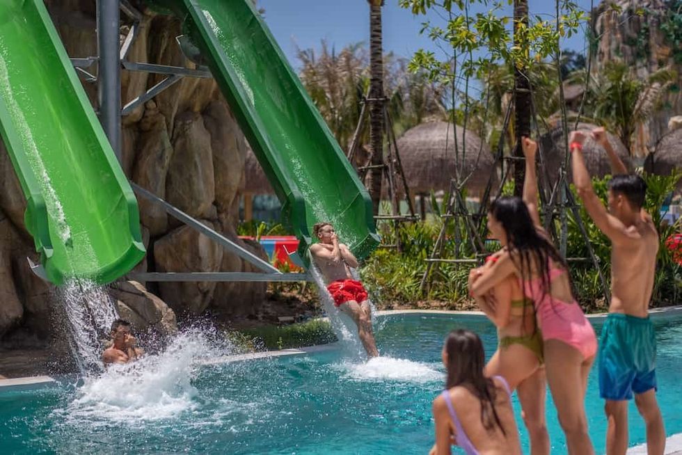 flight of Kinaree slides Andamanda Phuket