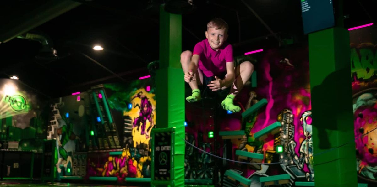 Flip Out trampoline