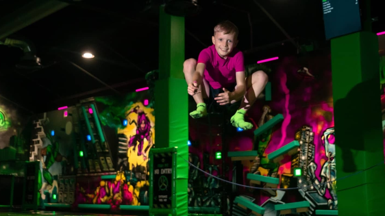 Flip Out trampoline