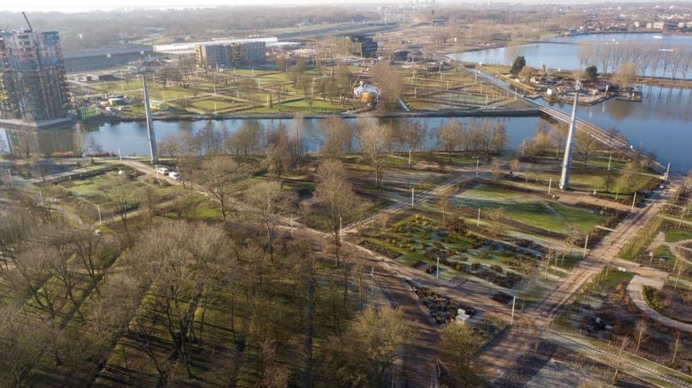 Floriade Expo 2022 Terrain Drone Birds Eye View 21.12.21