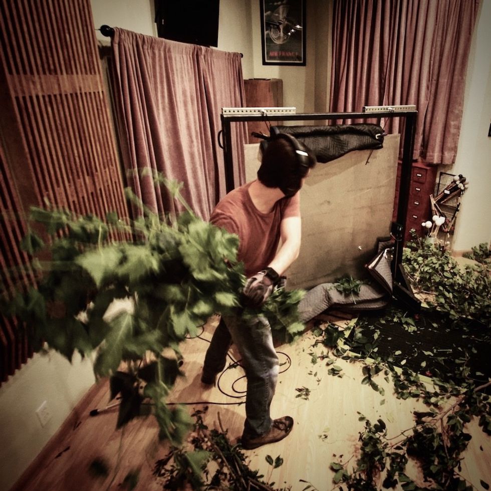 Folliage-Recording-sound-sculpture