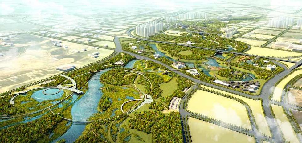 Forrec concept art Jingshui River Park Project overview