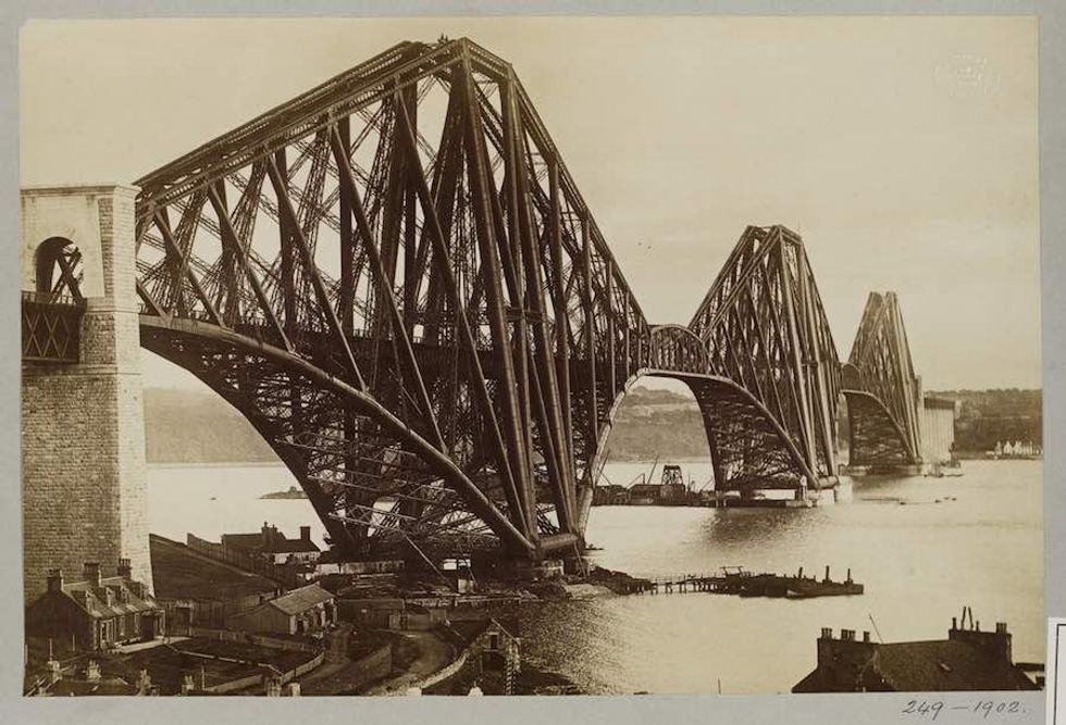 Forth Bridge photograph 1889 V&A museum