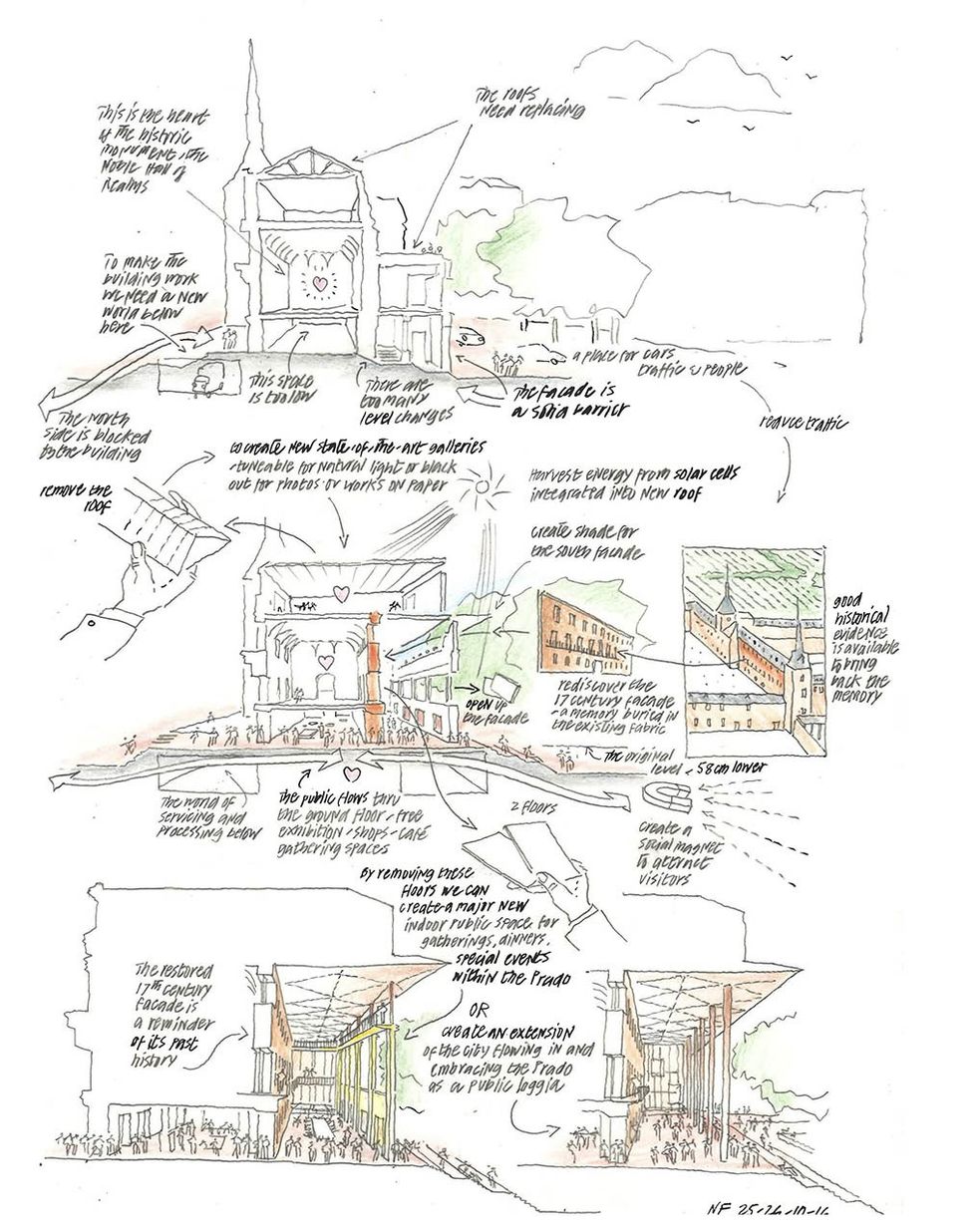 Foster designs historic Hall of Realms (Salón de Reinos) the Museo del Prado campus in Madrid