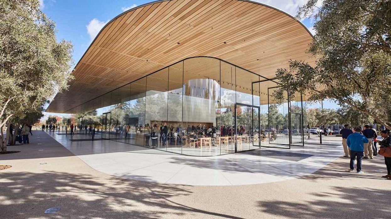 Foster + Partners Apple Park Visitor Center exterior