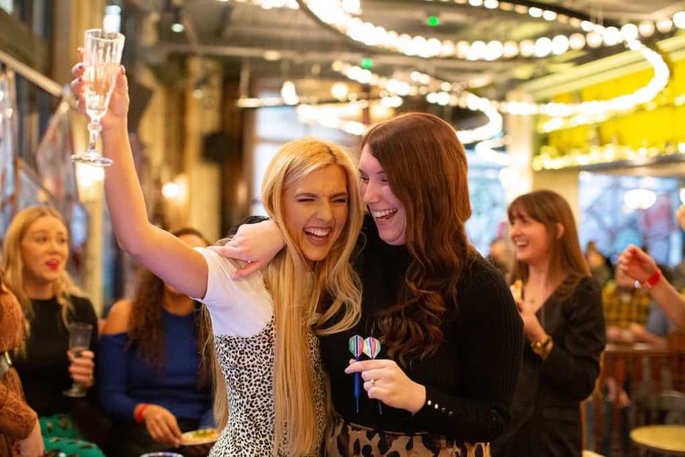 Friends at Flight Club