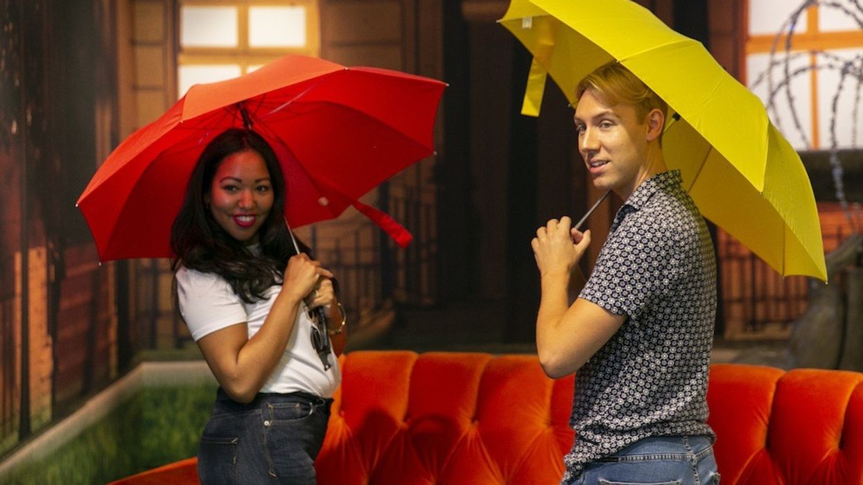 Friends Pop-up Experience umbrellas