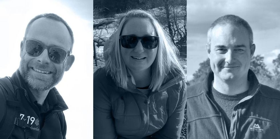 from left Chris Proud, Brie Proud, Asa Gurden