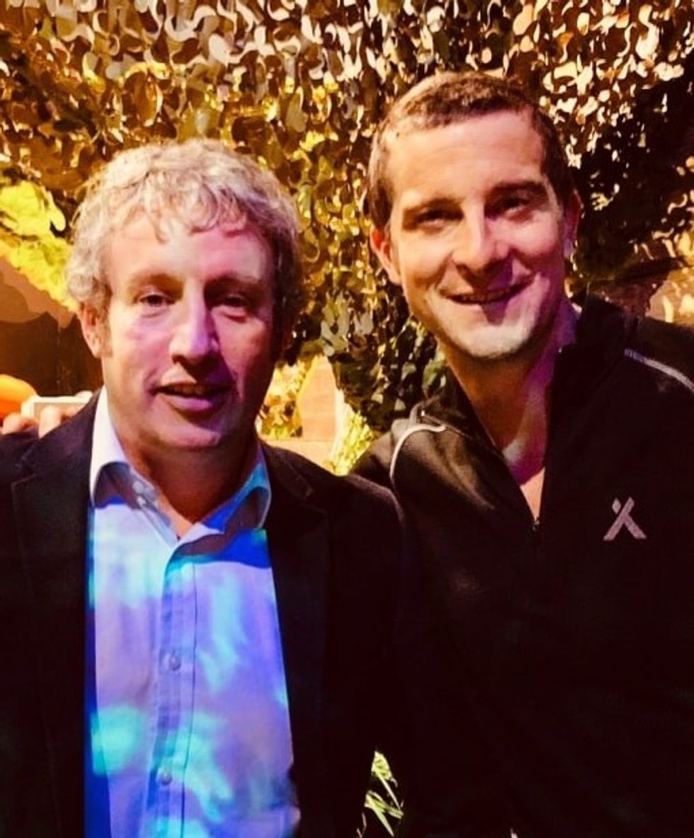 frontgrid's matt wells with bear grylls