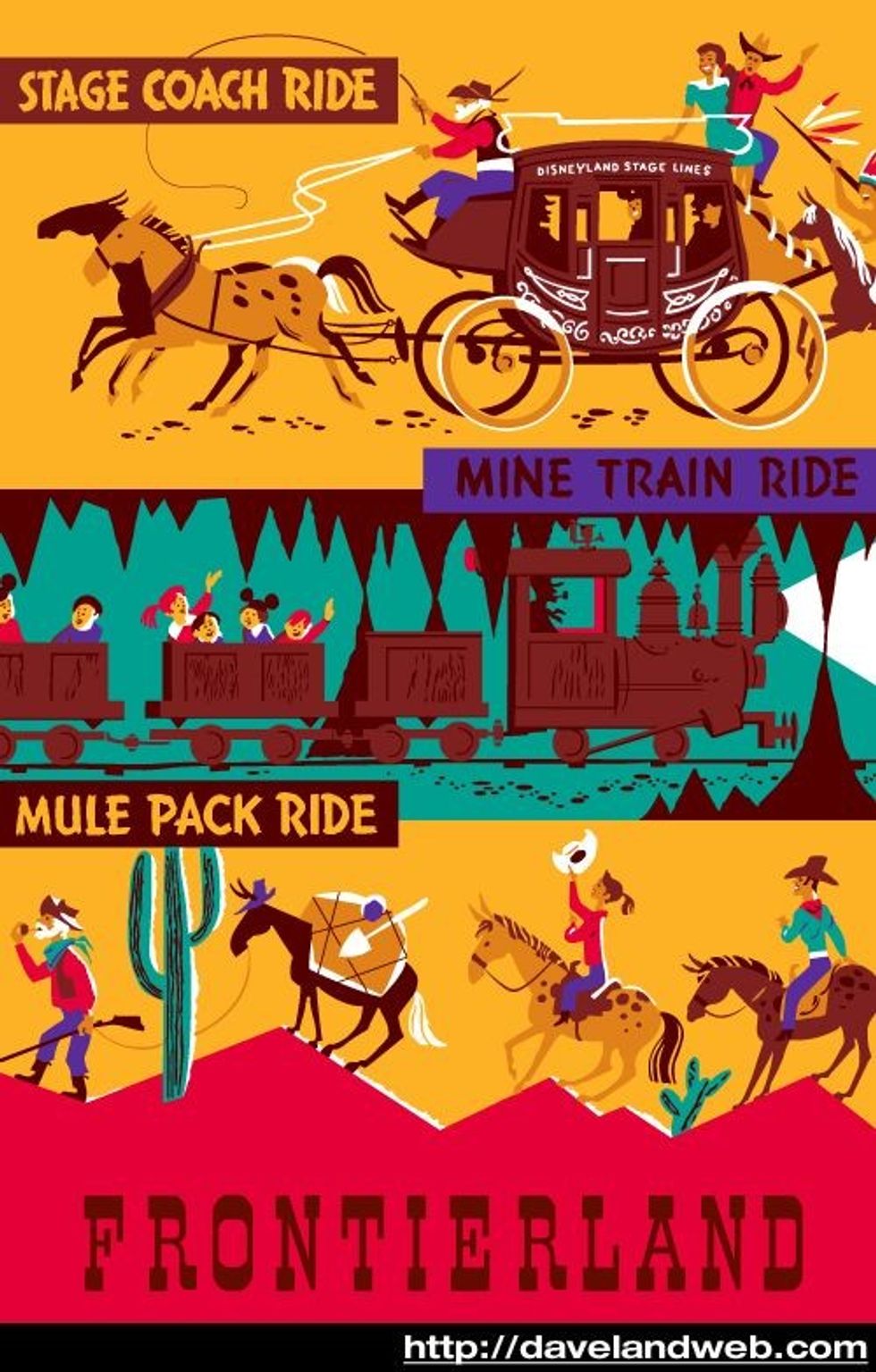 frontierland poster disneyland