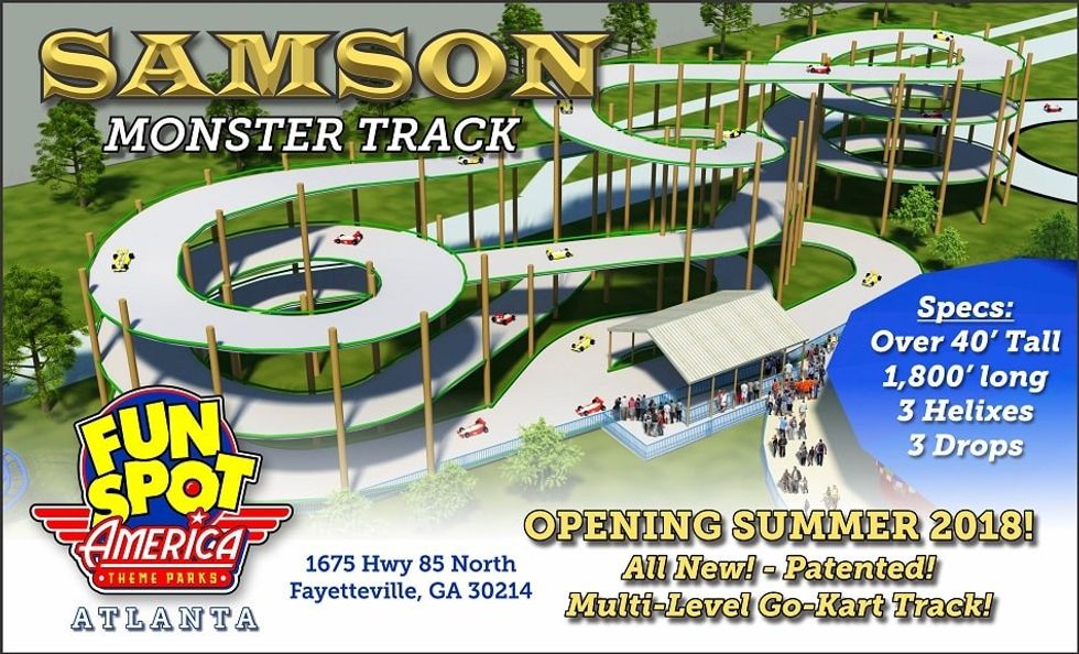 Fun Spot America Atlanta Samson Monster go-kart Track