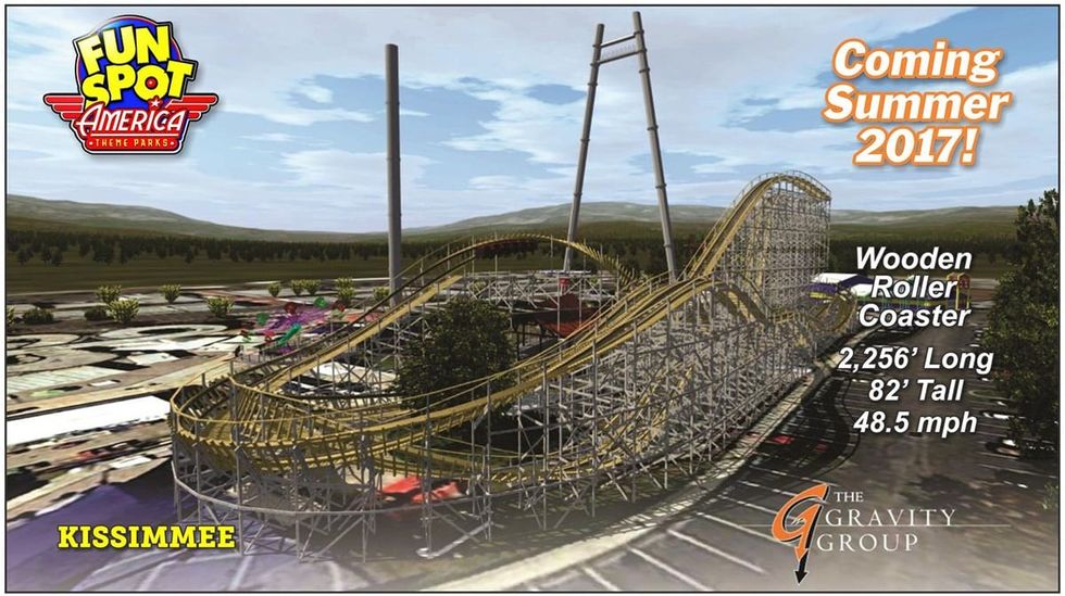 Fun Spot America wooden coaster