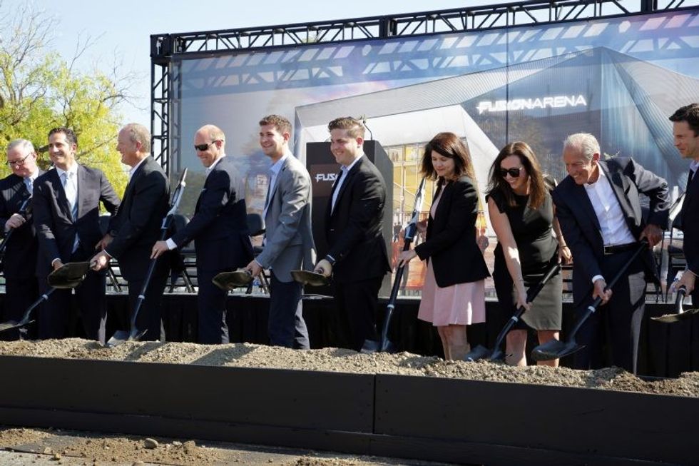 fusion arena groundbreaking