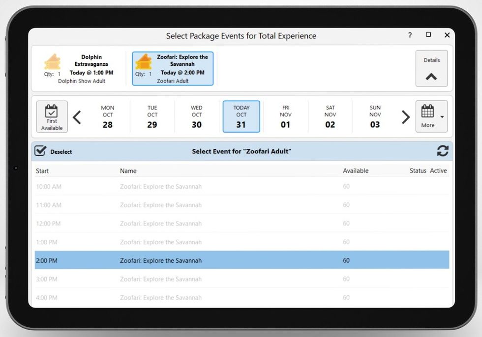 Galaxy 8 - Package Selector