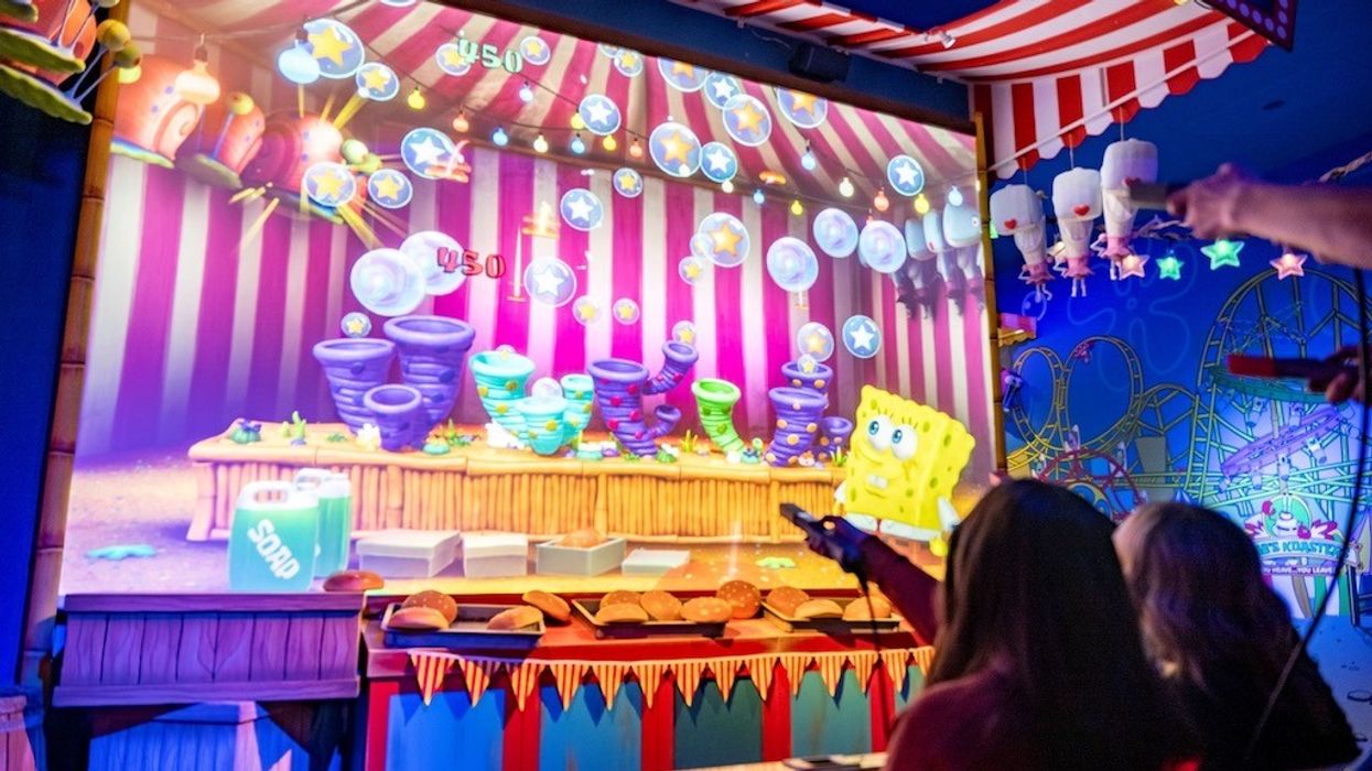gameplay SpongeBob ride Land of Legends
