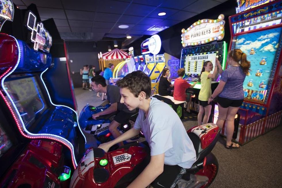 gaming arcade at Epic Waters indoor waterpark texas