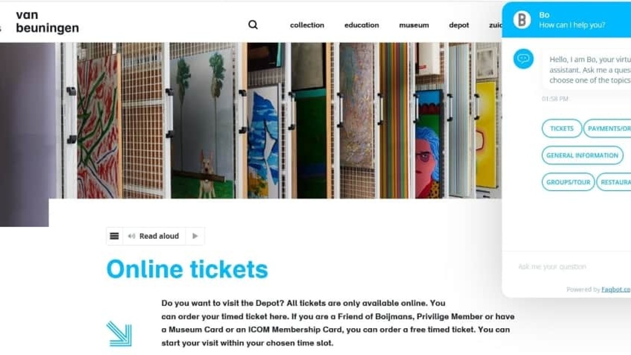 Gantner Ticketing Depot Boijmans Van Beuningen Assistant