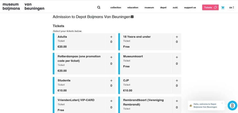 Gantner Ticketing Depot Boijmans Van Beuningen Tickets