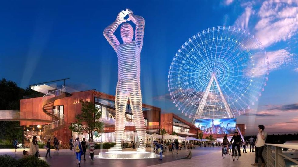 geordie giant and the whey aye observation wheel