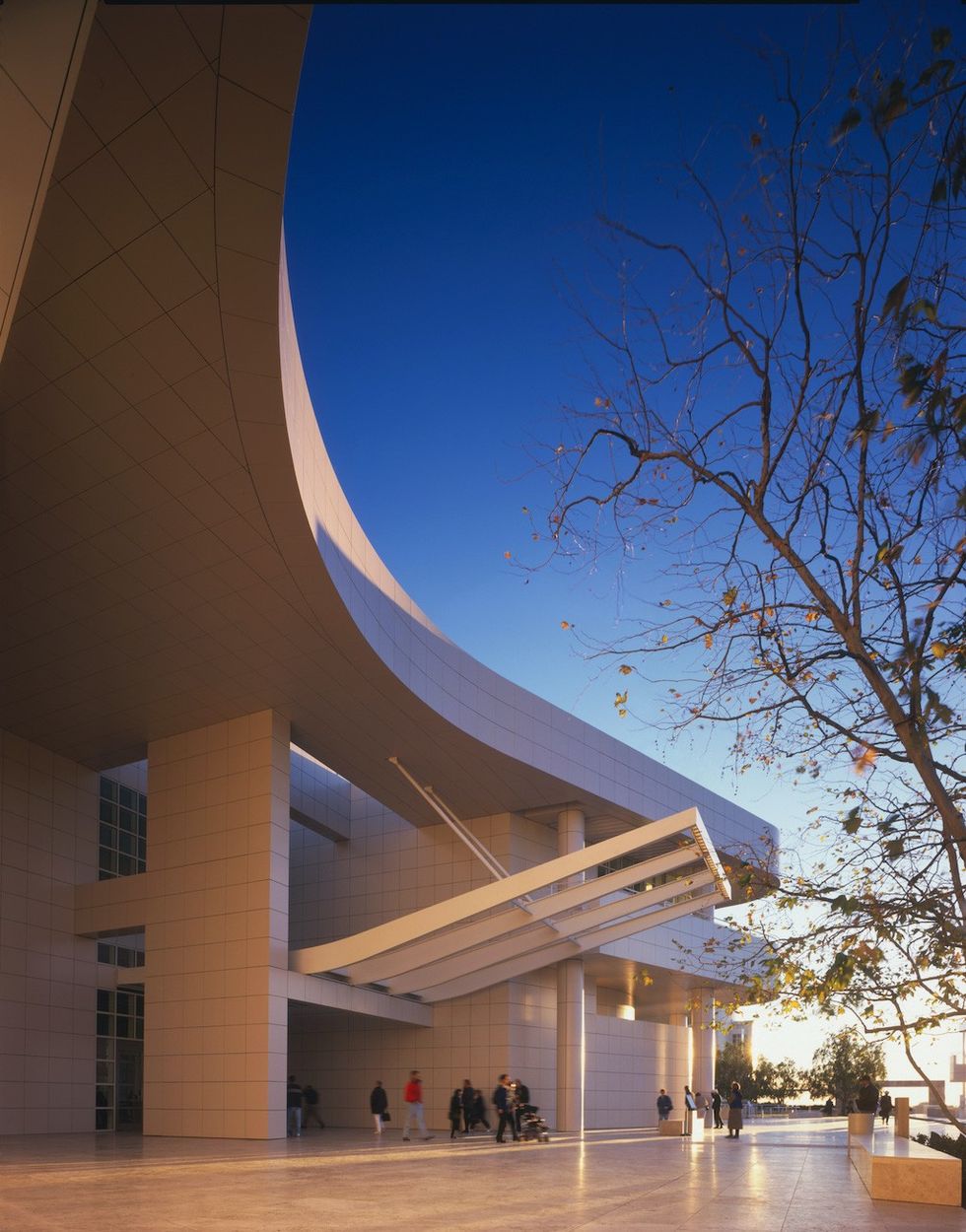 Getty Museum entrance Photo: John Linden</p><p>© 2003 J. Paul Getty Trust</p>