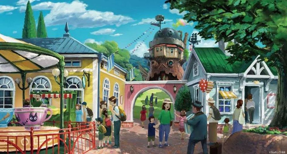 Ghibli park from Studio ghibli theme park concept art