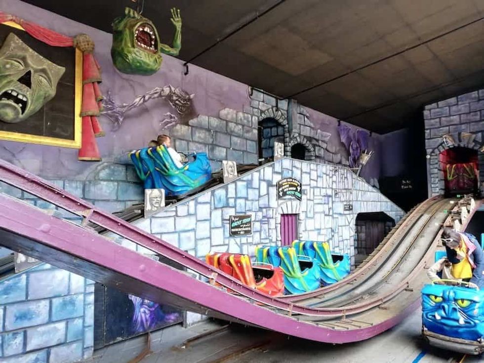 Ghost train at Blackpool Pleasure Beach dark rides history