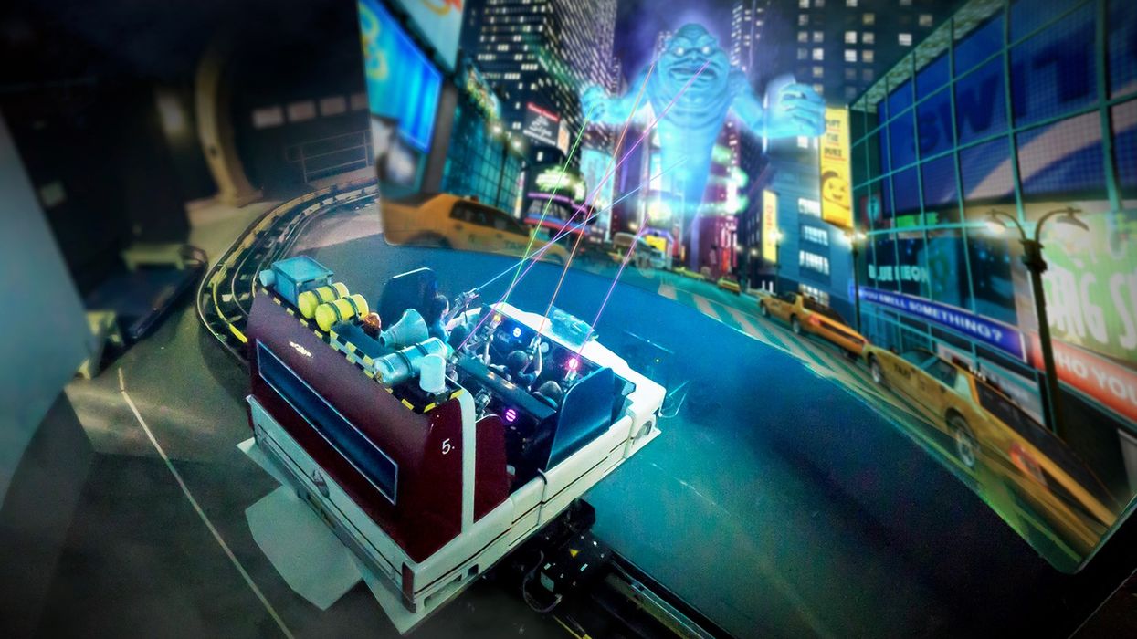 Ghostbuster Triotech interactive ride