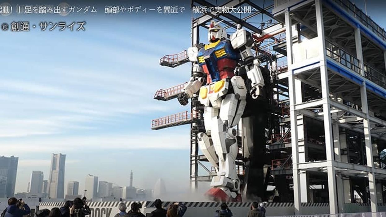 Giant moving Gundam robot is unveiled in Japan