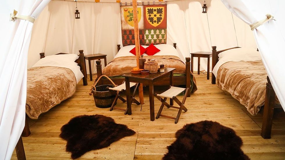 Glamping at Warwick Castle Merlin Entertainments
