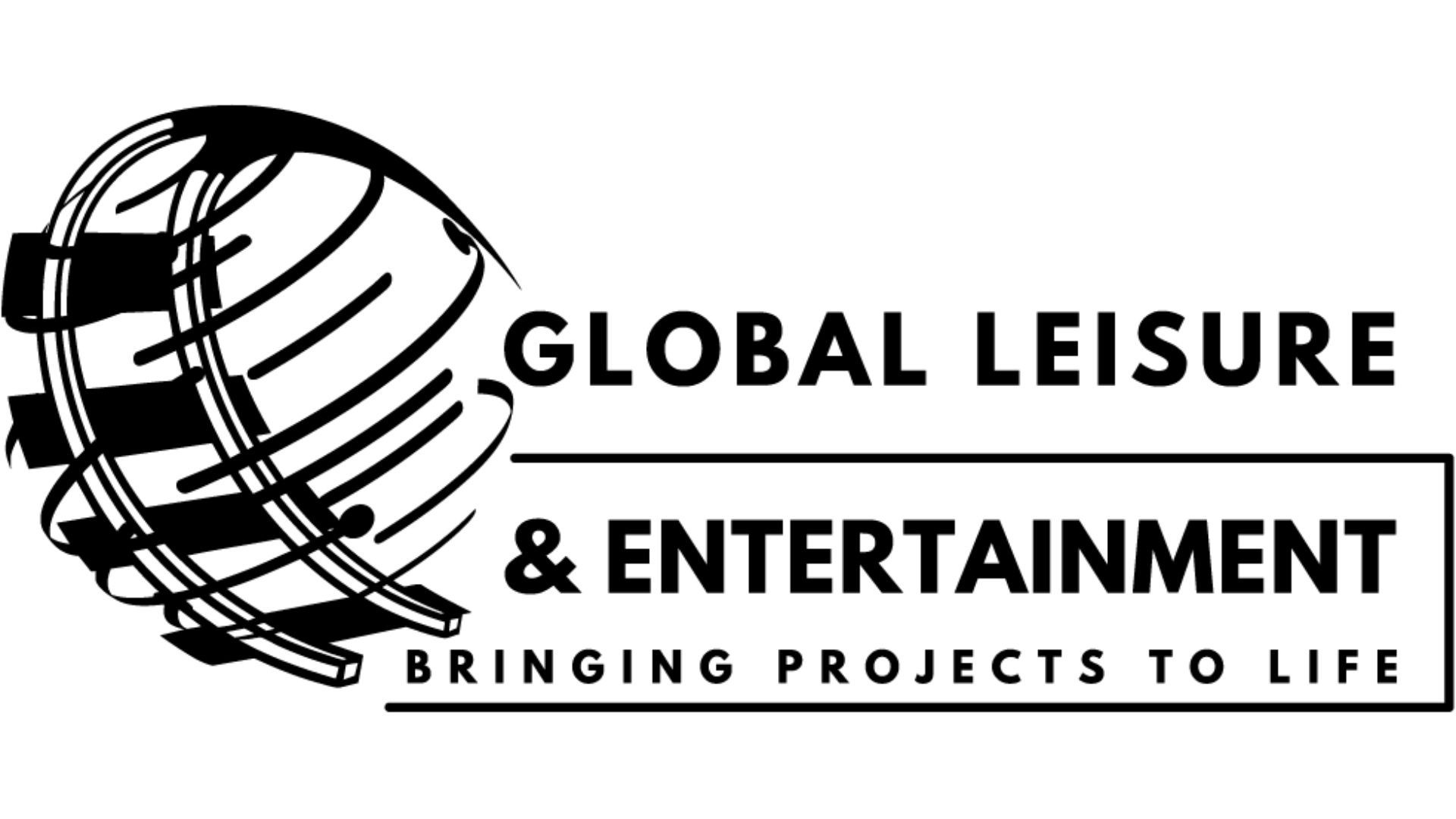 Global Leisure & Entertainment logo with a stylized globe and tagline: "Bringing Projects to Life."