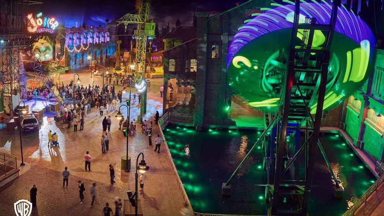 Gotham City Warner Bros World Abu dhabi Riddler Revolution