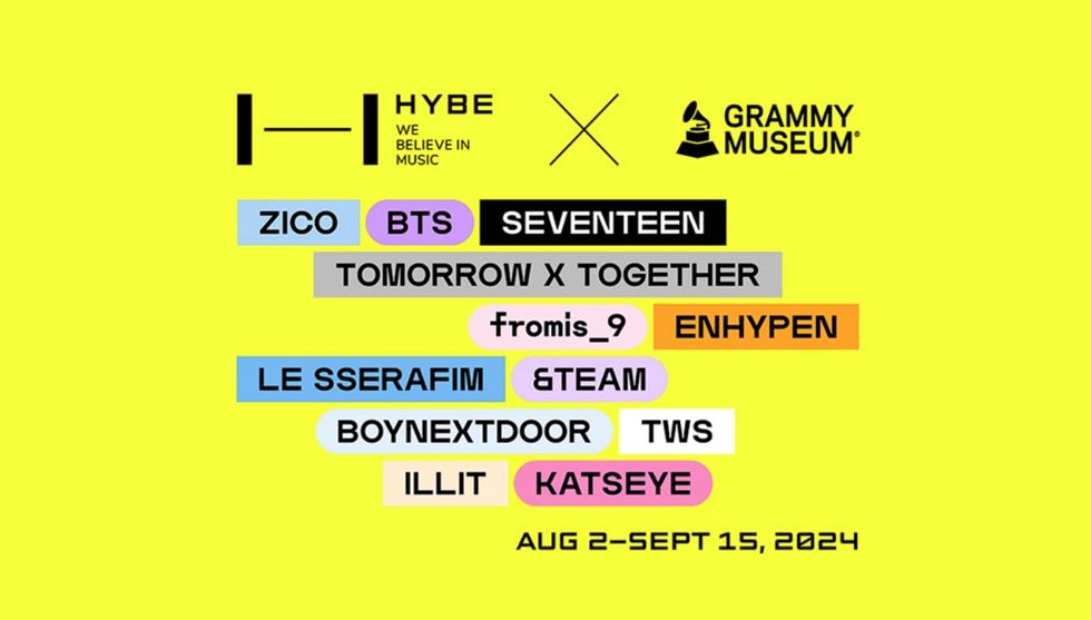 grammy museum hybe k-pop exhibit