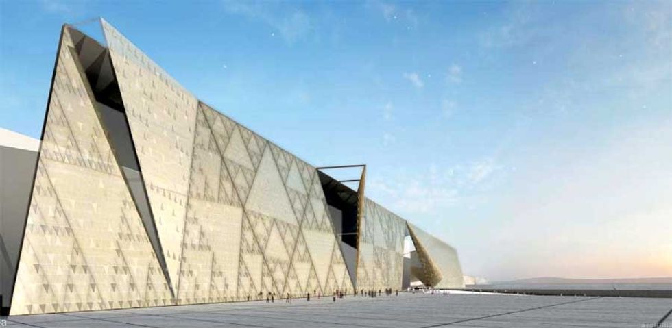 grand egyptian museum exterior