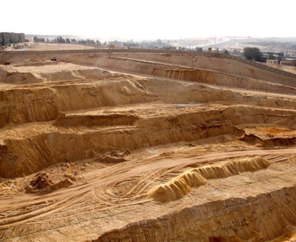 grand Egyptian museum site construction