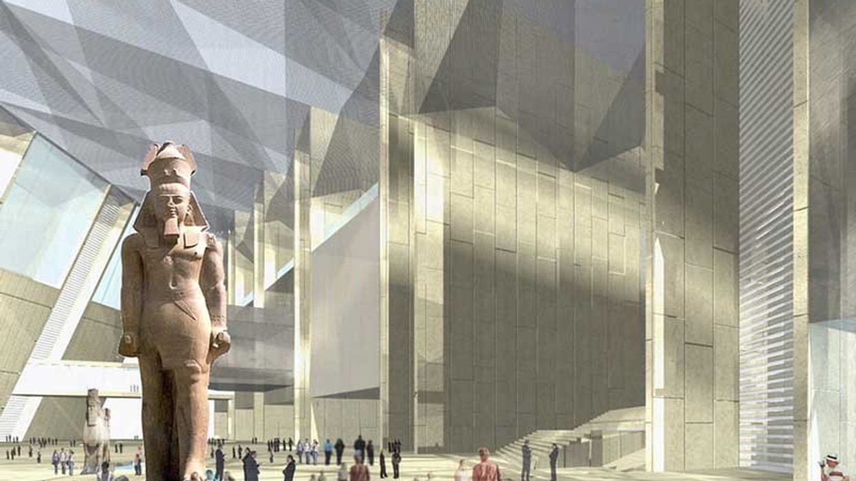 Grand Egyptian Museum statue