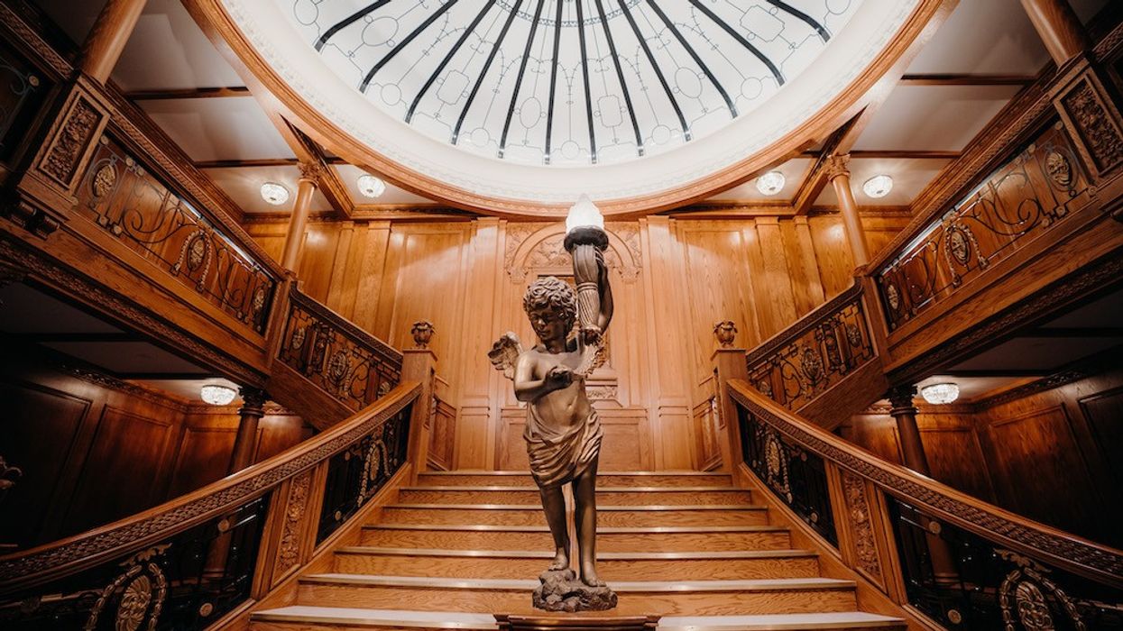 grand staircase Titanic Exhibition