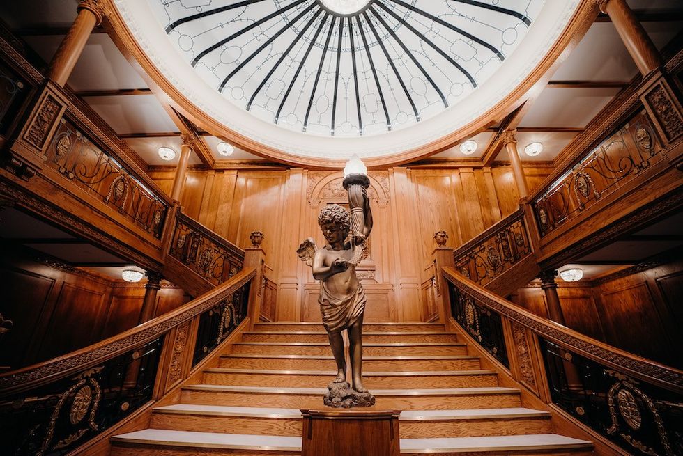 grand staircase Titanic Exhibition