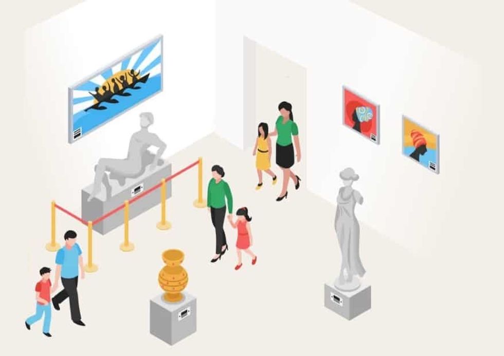 graphic showing museum occupancy