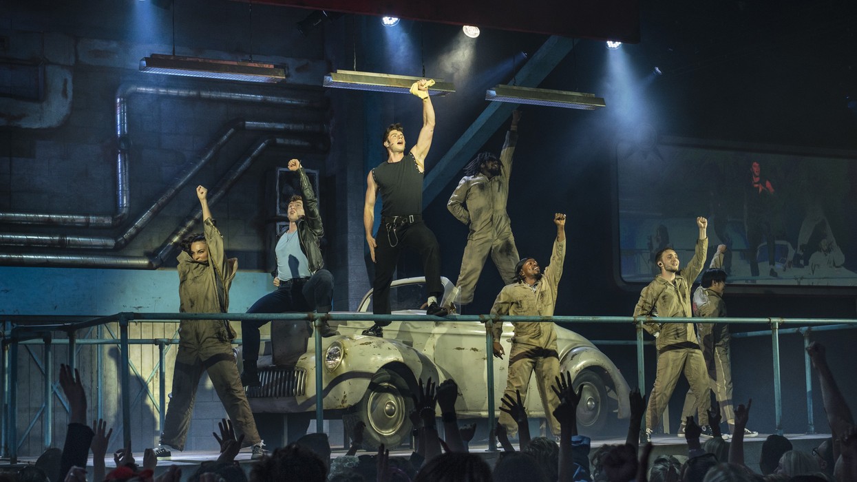 Grease: The Immersive Movie Musical. Greased Lightning scene