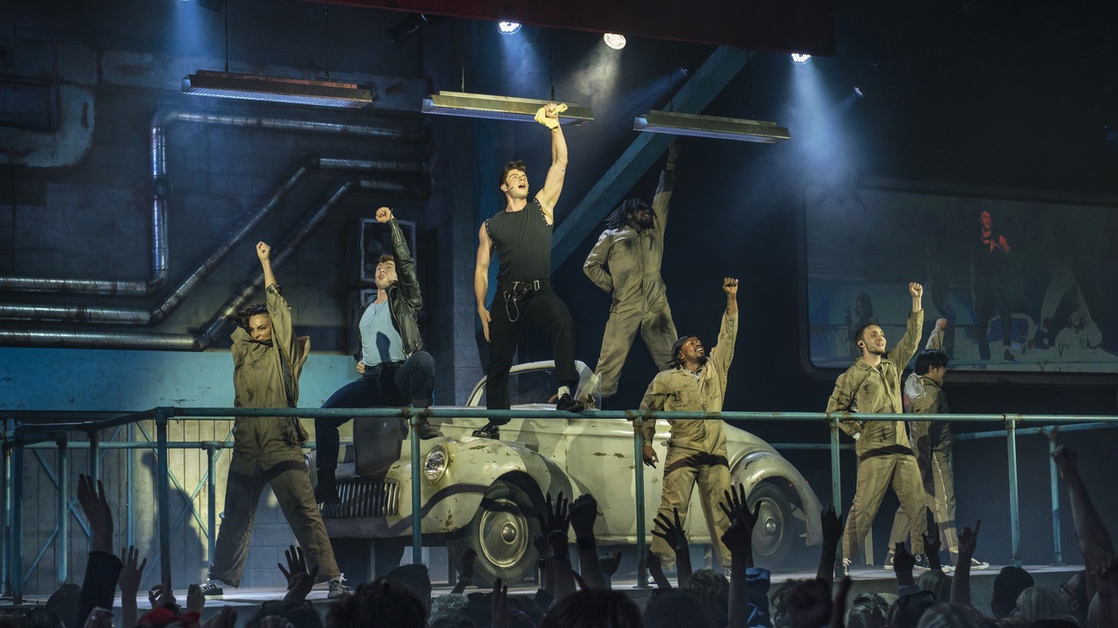 Grease: The Immersive Movie Musical. Greased Lightning scene