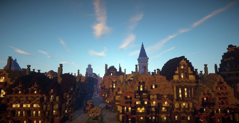 Great Fire 1666 pre-fire minecraft Blooloop