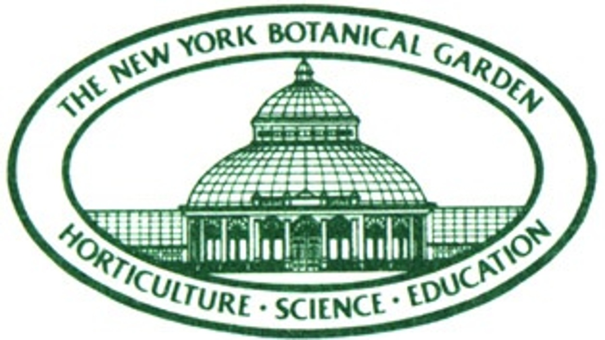 Green The New York Botanical Garden logo with glass-domed conservatory.