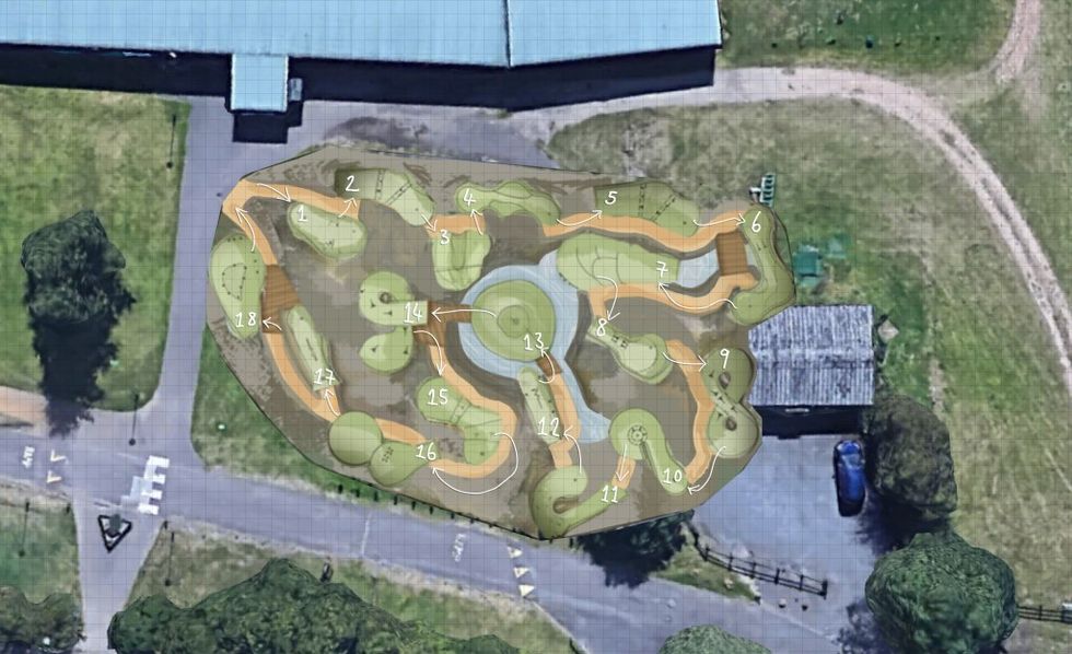 Greenspan Projects woodland-themed adventure golf plan